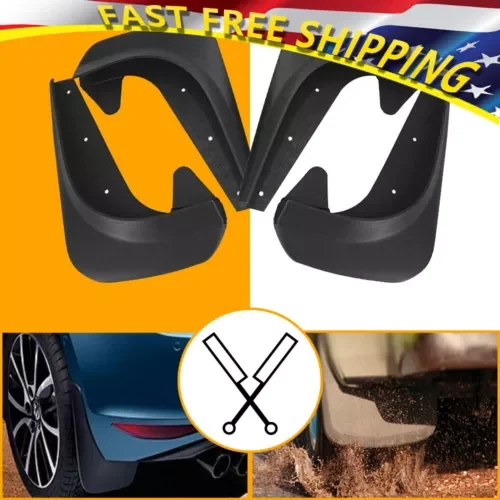 Dronehint 4X New Car Auto Front Tyre Rear Flaps Mud Splash Guards Fender Parts Universal (For: Acura) Parts