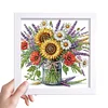 Butterfly Flower 5D DIY Partial Special Shaped Drill Diamond Painting With Frame Kit 17.2x17.2cm