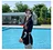 Korean Long Sleeve Rashguard Swimwear Women Print Swimsuit Surfing Suit Diving Conservative Sporty Boxer Two Piece Bikini Set