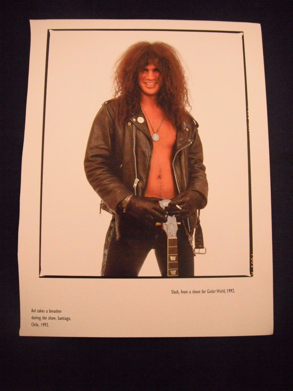 Guns N Roses GnR Live Coffee Table Book Photo Poster painting Page Slash 1992