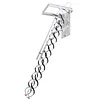 [US Local Warehouse] Ceiling Mounted Attic Ladder w/Handrails Retractable Loft Stairs 660LBS Capacity