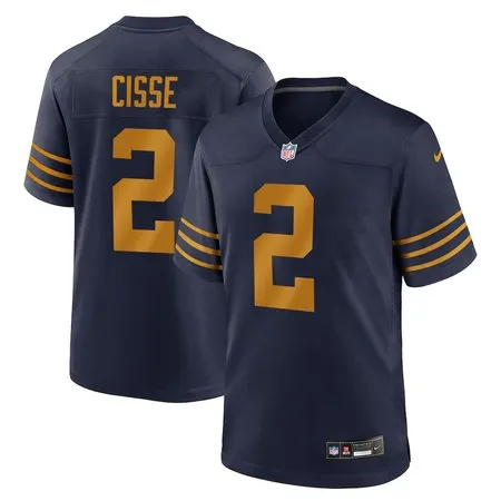 Youth Green Bay Packers #2 Brandon Cisse Navy 2026 NFL Draft Game Jersey