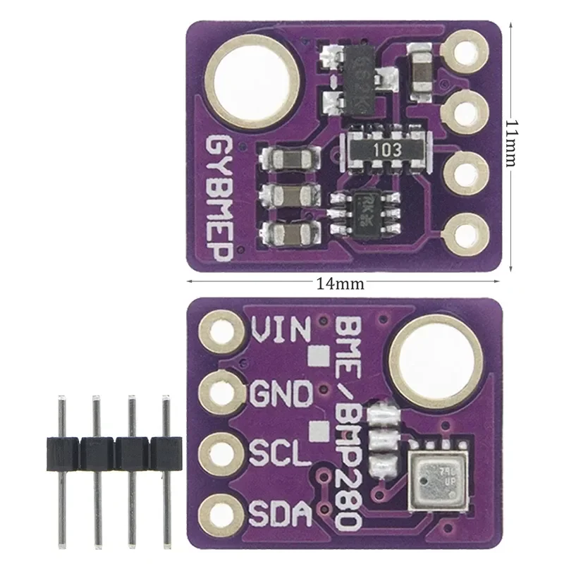 New BME280 5V 3.3V I2C SPI 1.8-5V Digital Sensor Temperature, Humidity, and Pressure Sensor Module