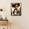 Diamond Painting -DIY Round Drill Curly Hair Girl(40x50cm)