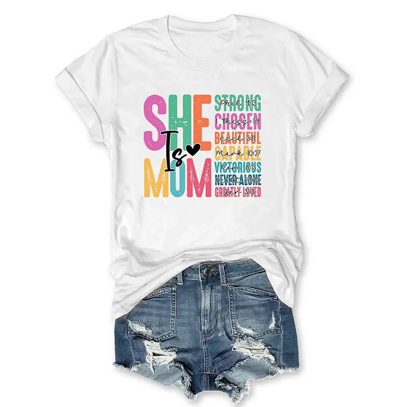 She Is Mom Casual T-Shirt