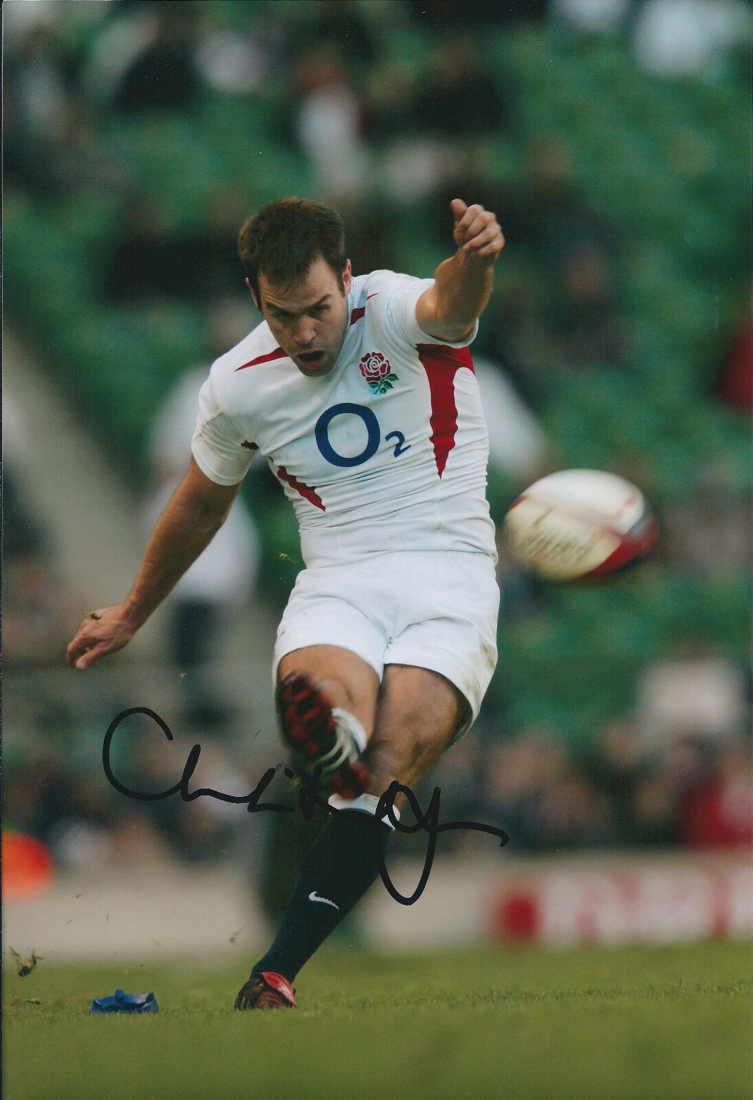 Charlie HODGSON Signed Autograph 12x8 Photo Poster painting AFTAL COA RUGBY England