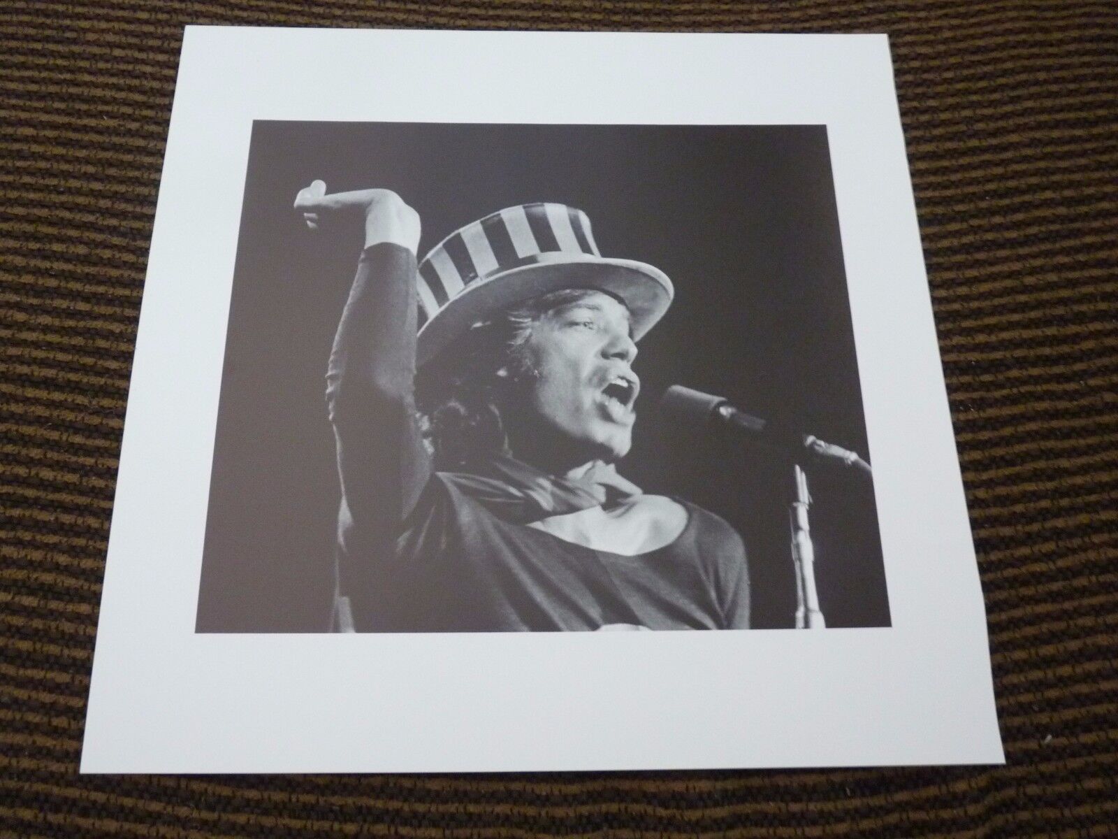 Single Page Mick Jagger Rolling Stones Coffee Table Book Photo Poster painting