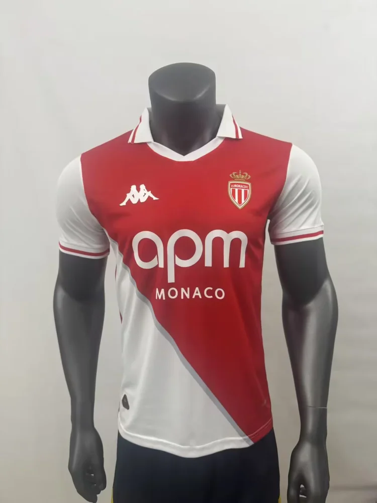 2025-26 New Season-Monaco Home Jersey-Fans Edition