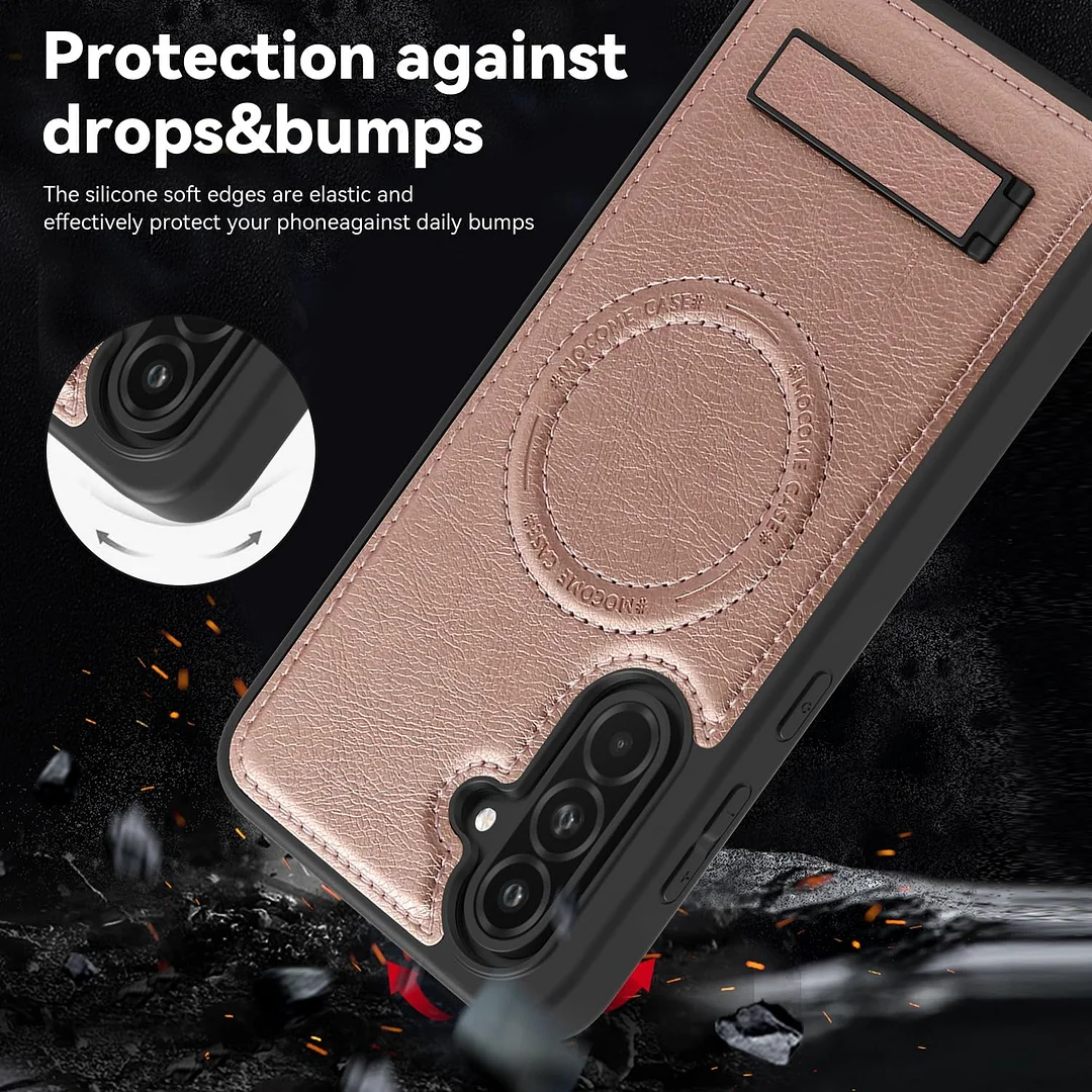 Samsung Galaxy Z Fold 6 Leather Case Magnetic Protective Case Holder Phone Case