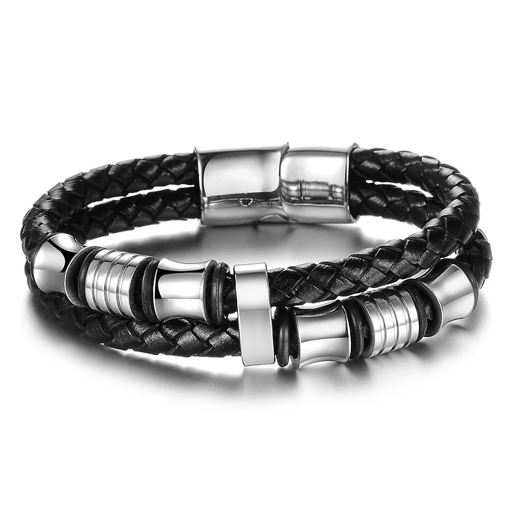 For Grandson - We Will Love You Until The End Of Time Hoop Bracelet