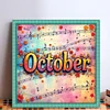 October-18CT Stamped Cross Stitch 25*25cm/9.84*9.84in tapestrymarket