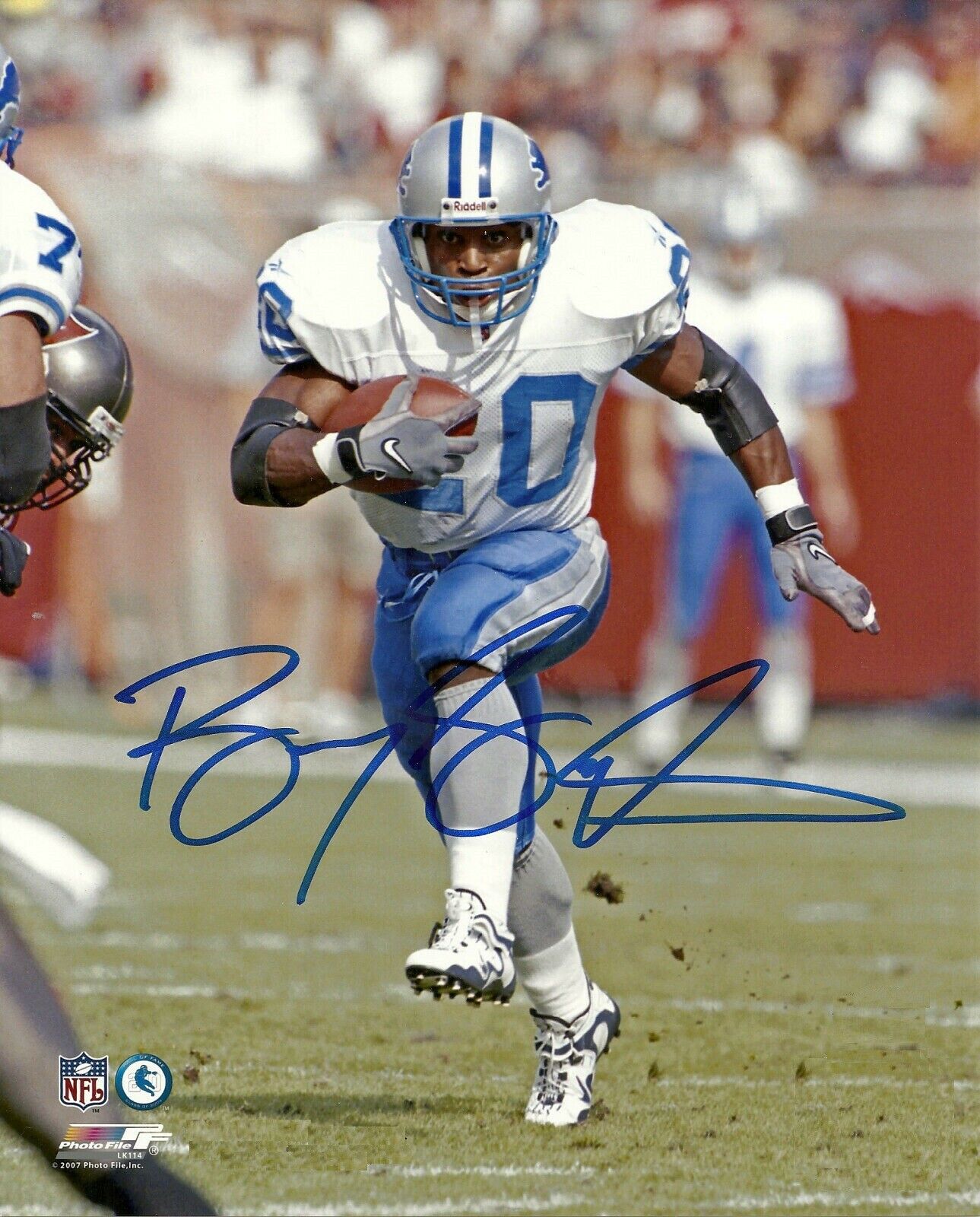 Barry Sanders Lions HOF Signed Autographed 8 x 10 Photo Poster painting REPRINT ,