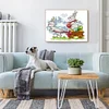 Bunny Easter - 14CT Stamped Cross Stitch 18*15cm/7.09*5.91in(Brand)