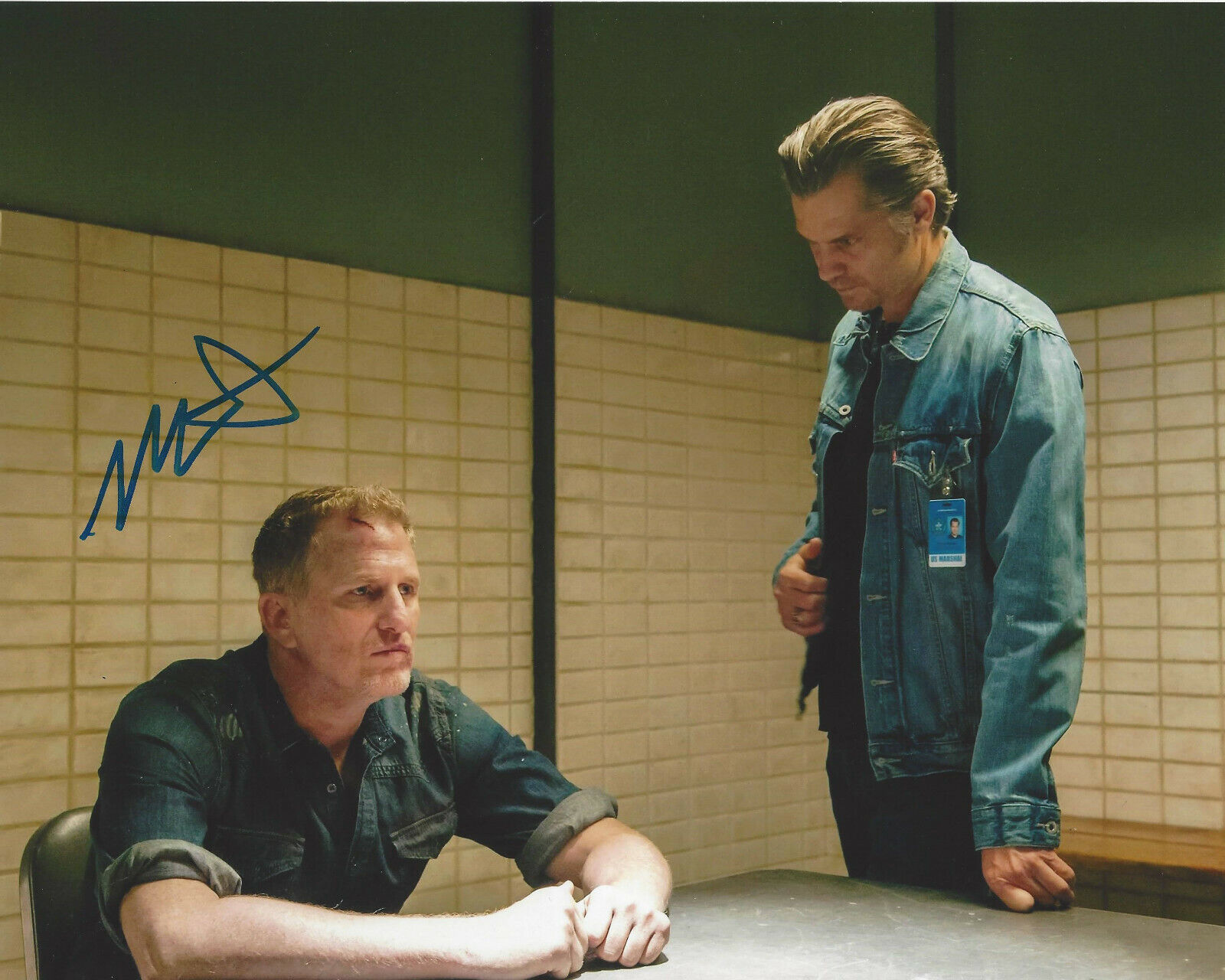 MICHAEL RAPAPORT SIGNED AUTHENTIC 'JUSTIFIED' 8x10 Photo Poster painting w/COA ACTOR