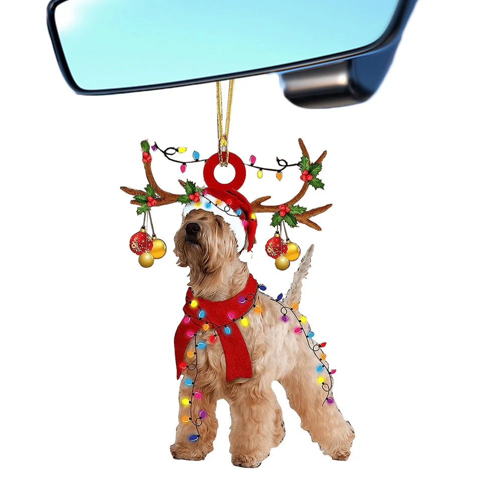 Xmas Tree Hanging Animal Pendants Cute Christmas Decorations for Cat/Dog Lover