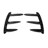 1 Pair Car Rear Bumper Canards for Benz W176 A200 A250 A260 A45 (Glossy Black)