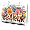 Diamond Art Painting 2027 Desk Calendar Non-Fading DIY Diamond Painting Calendar Ornament Multi Purpose DIY Resin Paintings Desks Kit for Office Home Interior Decoration
