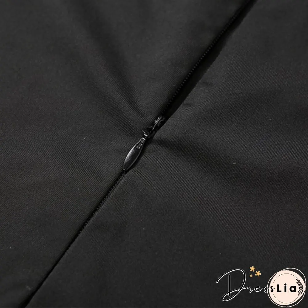 Black Jumpsuit Women Pants Elastic Casual Fitness Sporty Rompers Sleeveless Zipper Activewear Tight Summer Elegance Streetwear