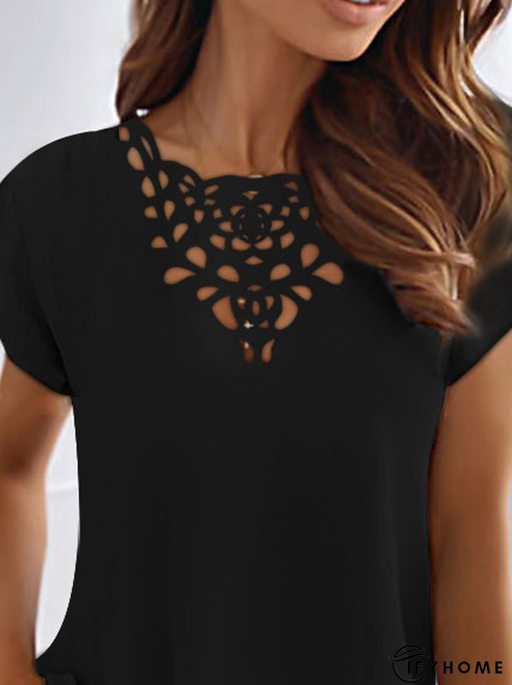 Casual Burnt Design Short Sleeve T-Shirt | IFYHOME