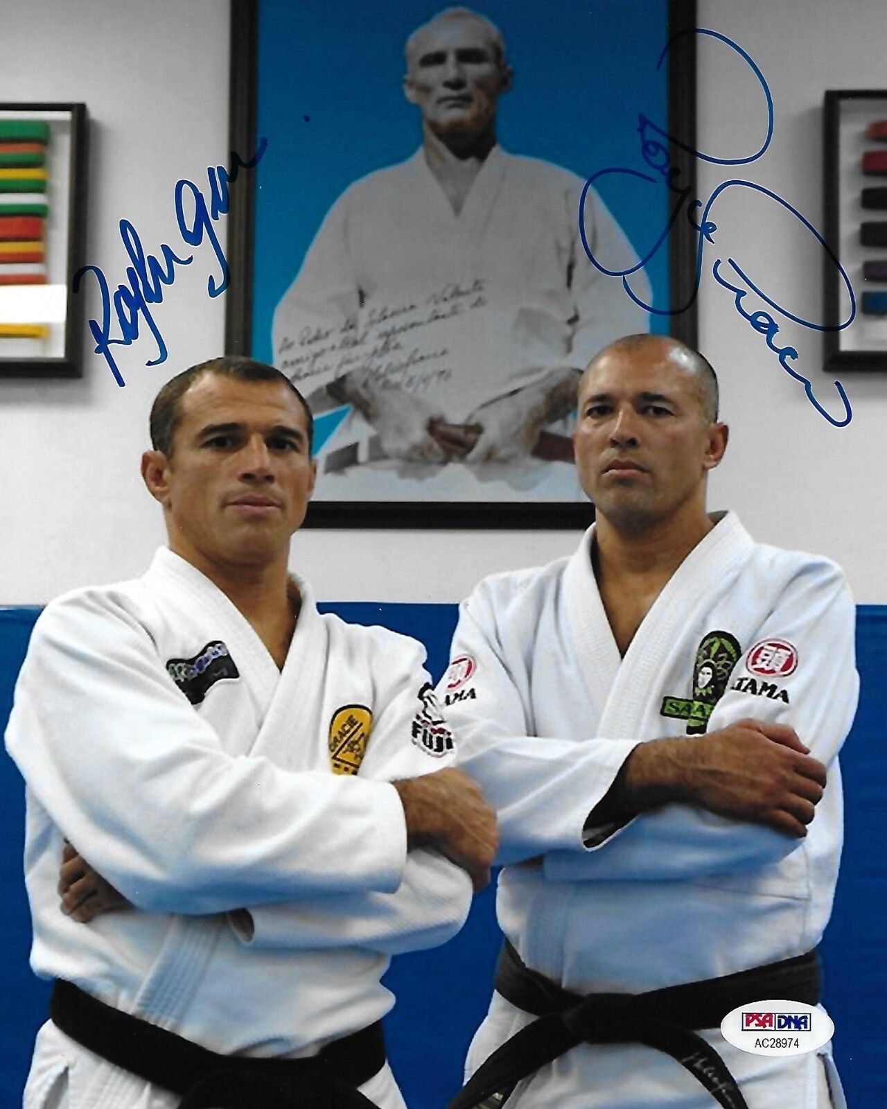 Royler & Royce Gracie Signed 8x10 Photo Poster painting PSA/DNA COA UFC Pride Picture Autograph