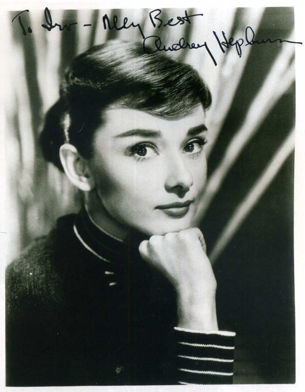 AUDREY HEPBURN Signed Photo Poster paintinggraph - Beautiful Film Star Actress preprint