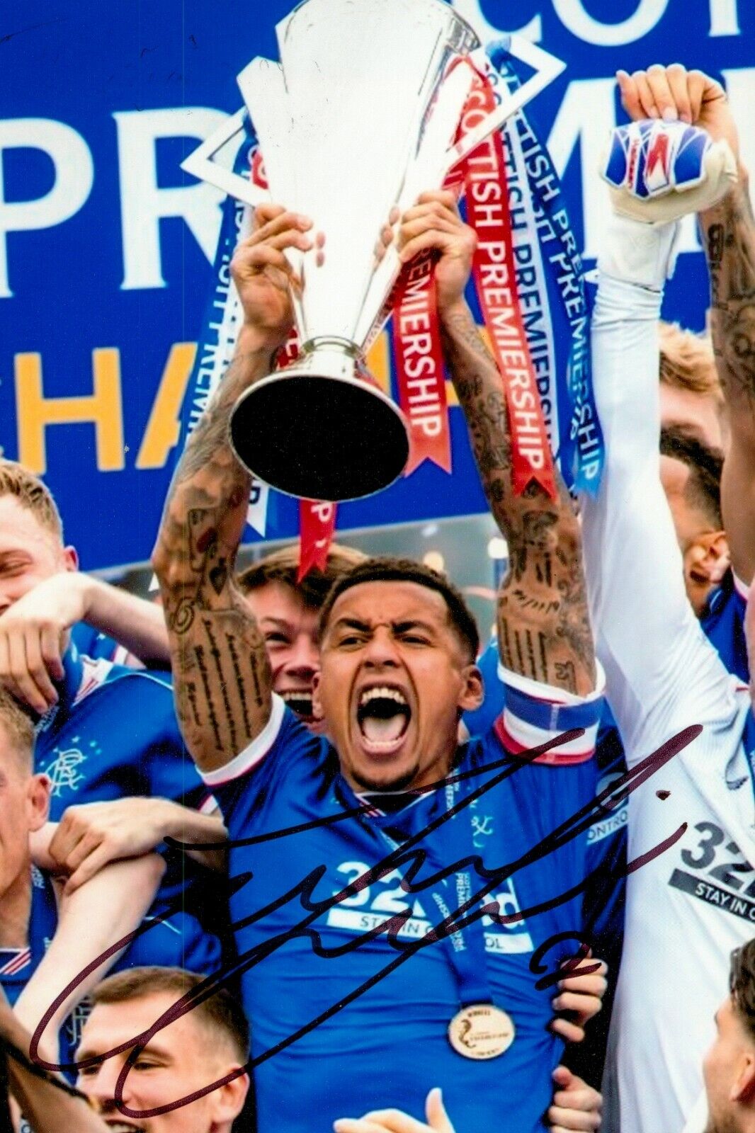 James Tavernier Signed 6x4 Photo Poster painting Glasgow Rangers Scotland Genuine Autograph +COA