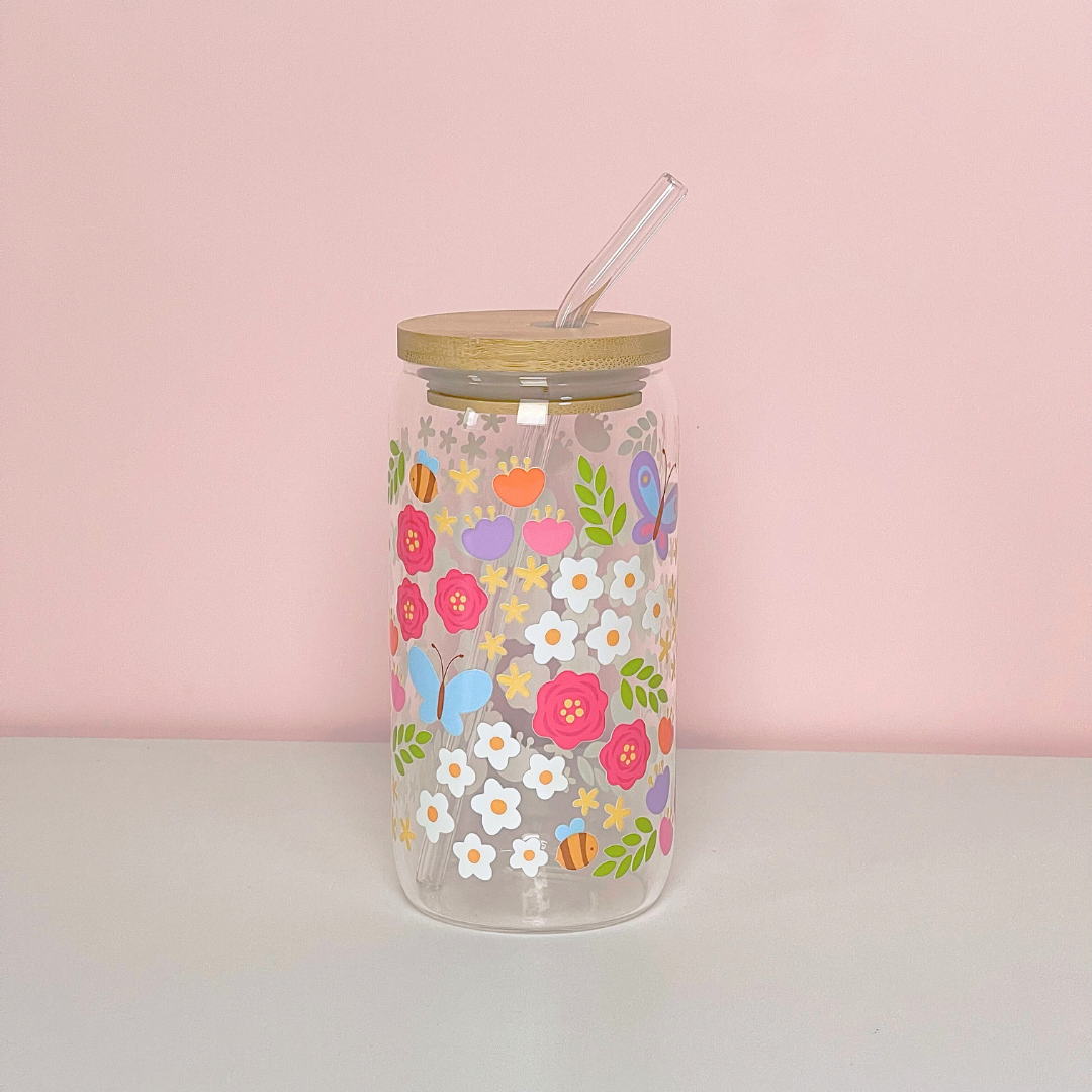 Maneifurui™ 【Happy Spring Garden】Glass Can