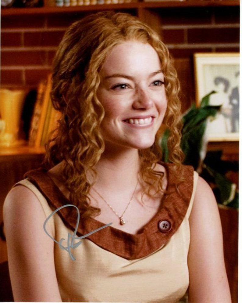 Emma stone signed autographed the help skeeter phelan Photo Poster painting