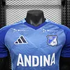Joyfball 2025/2026 Player Version Millonarios Blue Football Shirt 1:1 Thai Quality（The player version jersey is a bit tight, please pay attention to the size selection）