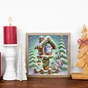 Diamond Painting - Partial Special Shaped Drill - Winter Birdhouse(Canvas|30*30cm)