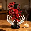Gothic Cross & Rose & Skeleton Hand Building Blocks Set Building Bricks Kit Construction Bricks Toy Gifts for Anniversaries Valentines Day Halloween
