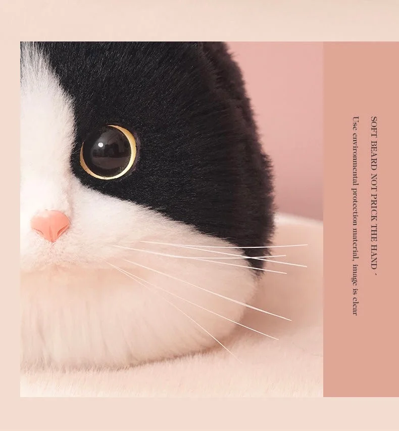 Fluffy Tuxedo Cat Bag Cat Purse