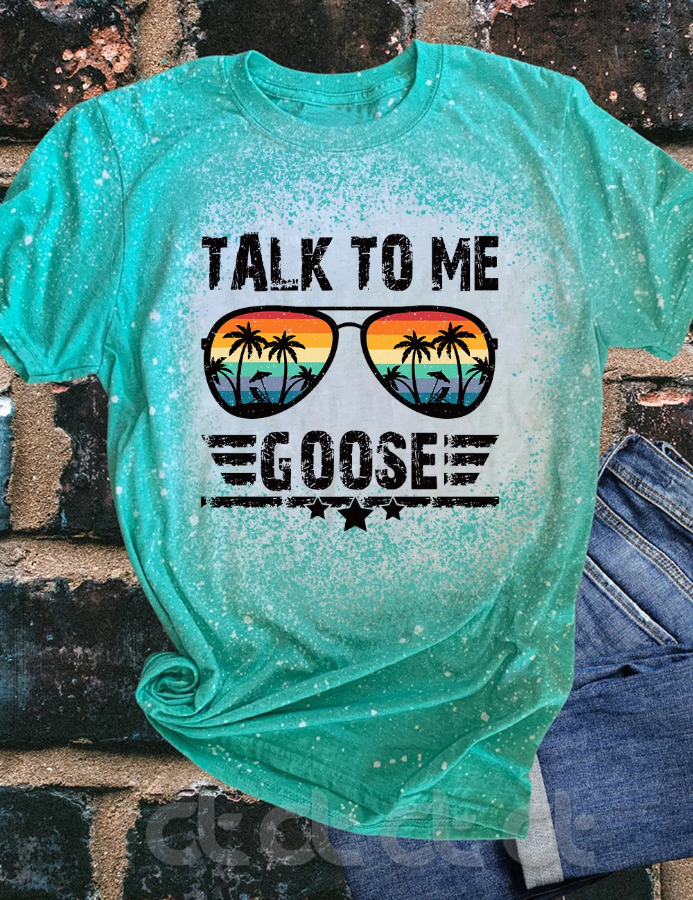 Talk To Me Goose Bleached T-Shirt