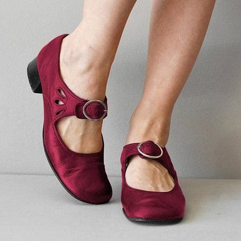 Mary Janes Summer Low Heel Vintage Women Shoes – Chyhua