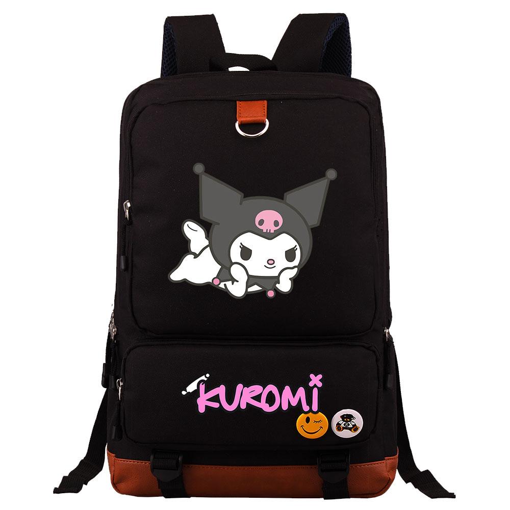 Mayoulove Kuromi Backpack Cute Design Lightweight for School and Daily Use-Mayoulove