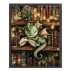Books And Dragons-11CT Stamped Cross Stitch 40*50cm/15.75*19.69in tapestrymarket