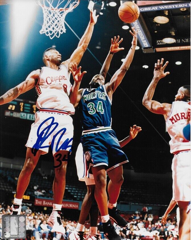 *J.R. RIDER*ISAIAH RIDER*SIGNED*AUTOGRAPHED*Photo Poster painting*MINNESOTA*TIMBERWOLVES*8X10*