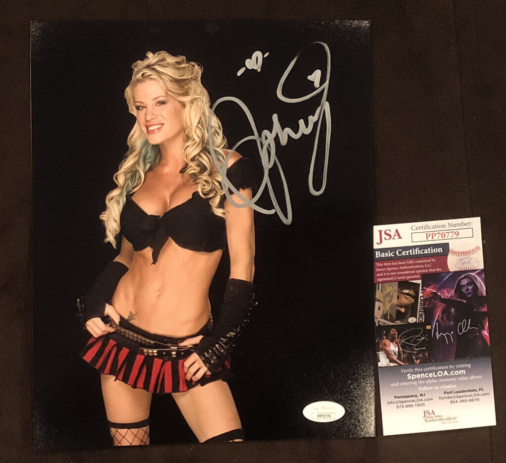 Ashley Massaro Signed 8x10 Photo Poster painting AUTOGRAPH Wrestling WWE Playboy Model JSA Rare