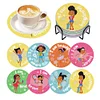 8pcs Girl on Vacation DIY Diamond Painting Wooden Coasters