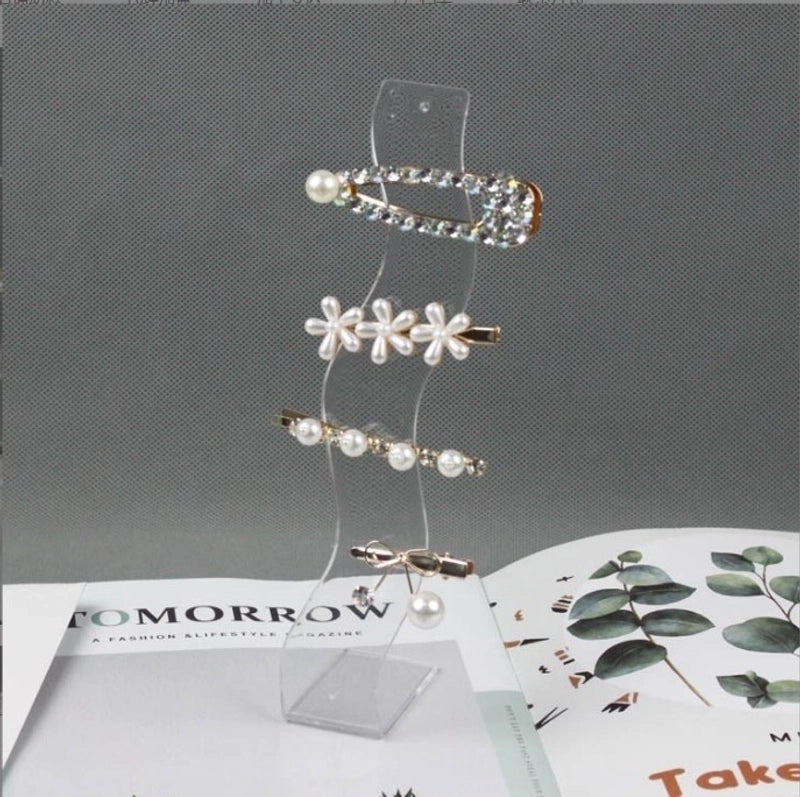 3 Pieces Novelty Waves Plastic Jewelry Rack