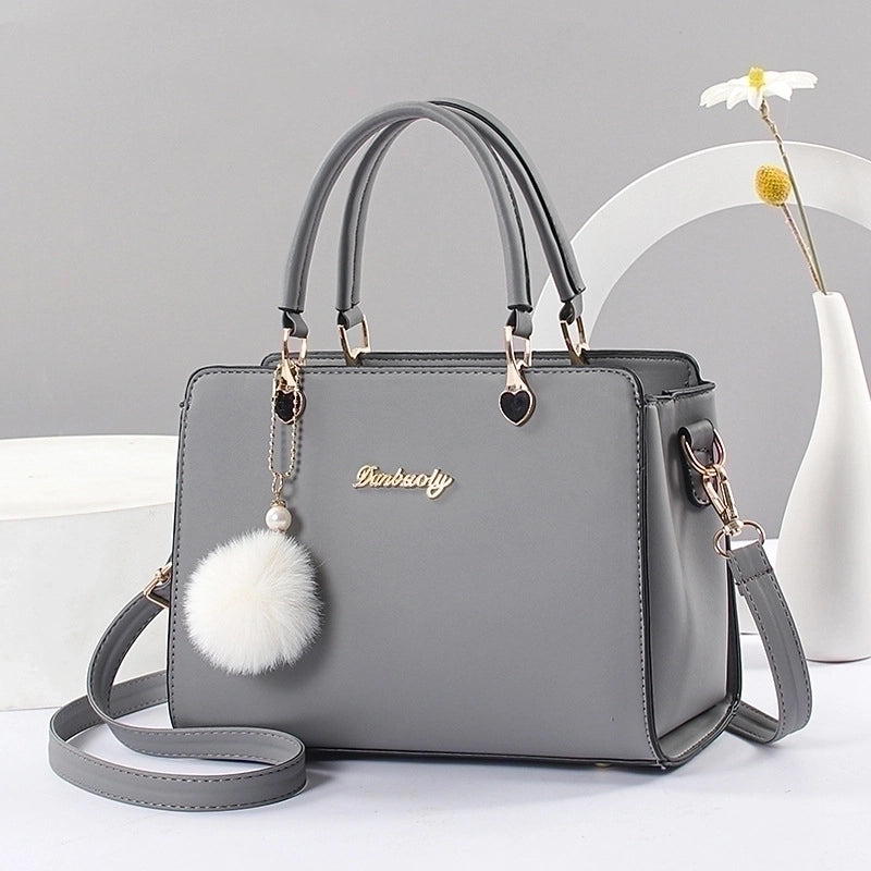 Women’s Large All Seasons Pu Leather Letter Solid Color Elegant Classic Style Square Zipper Square Bag