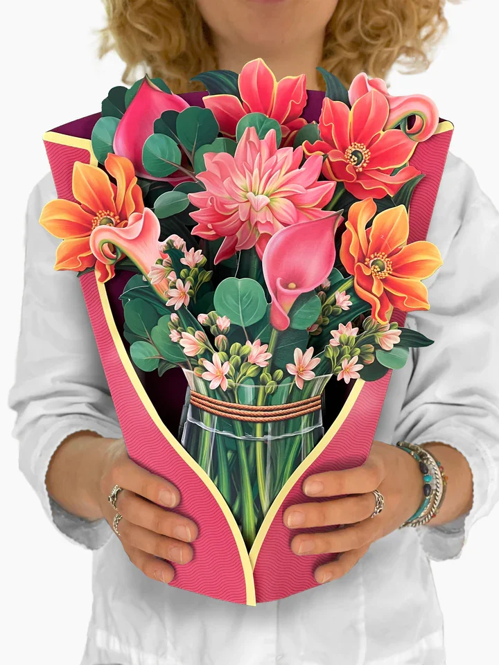 Pop Up Flower Bouquet Greeting Card