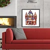 Diamond Painting-DIY Crystal Rhinestone Xmas Cottage（40x40cm）