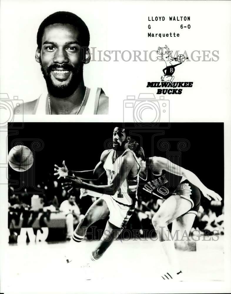 Press Photo Poster painting Lloyd Walton of Milwaukee Bucks versus Phoenix player - lrs11834