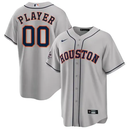 Men's Houston Astros Gray 2025 MLB All-Star Game Away Custom Replica Jersey
