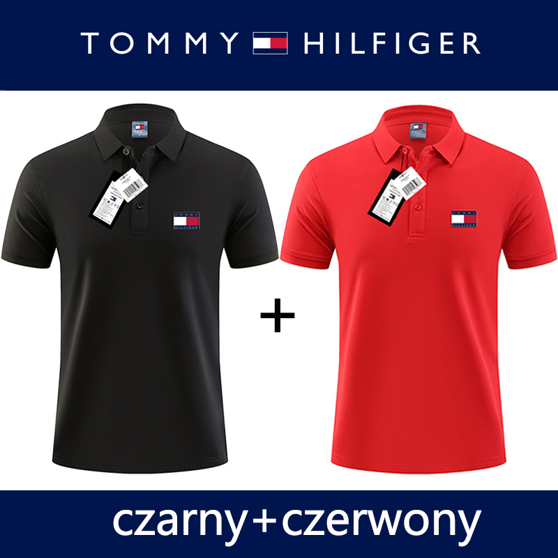 2024Męskie koszulki polo Tommy Hilfiger (2 szt.)
