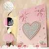 DIY Pearl Painting Love for Home Wall Decor with Frame(40*30cm)