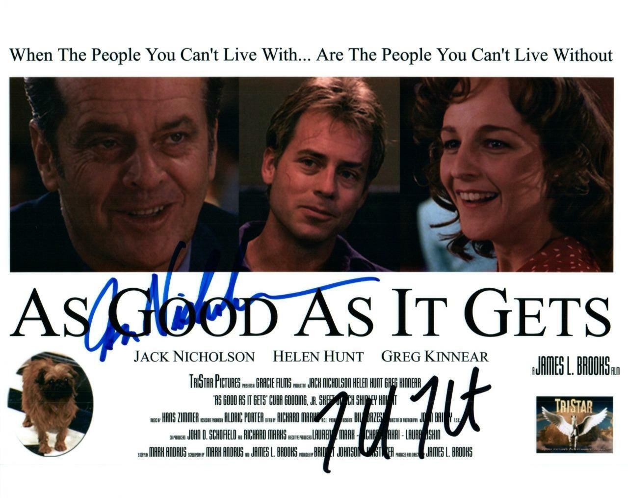 Helen Hunt Jack Nicholson signed 8x10 Picture nice autographed Photo Poster painting pic COA