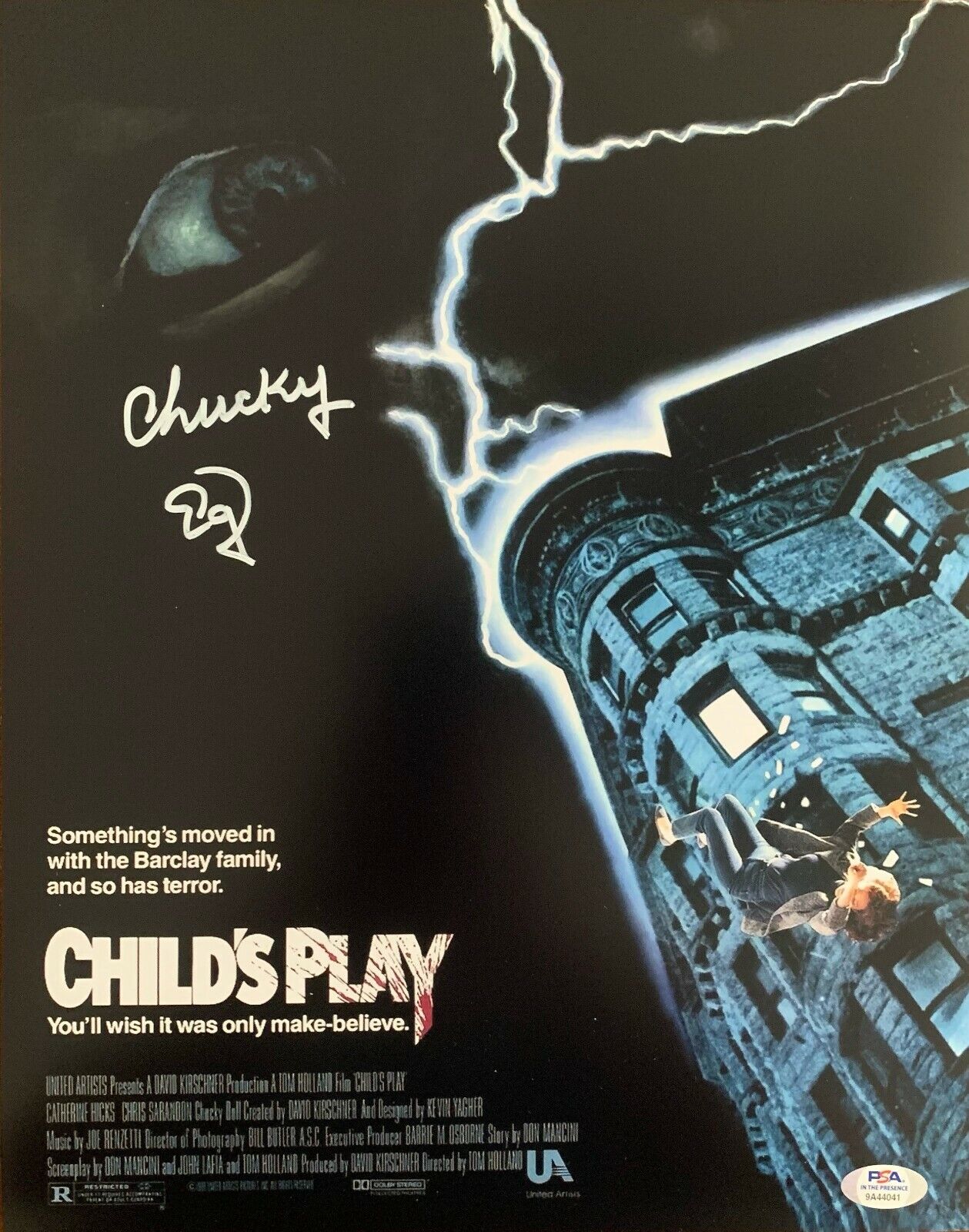 Ed Gale autographed signed Child's Play 11x14 Photo Poster painting PSA Witness Chucky