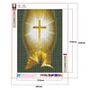 Diamond Painting-DIY Full Round Drill Cross and hands